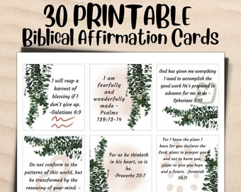 Digital Affirmation Cards Christian Resources You are who God says Bible Verse Printable Gift Self Love Scripture Cards