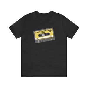 The Cassette Design Mixtape for Couples and Best Friends Unisex Jersey Short Sleeve Tee