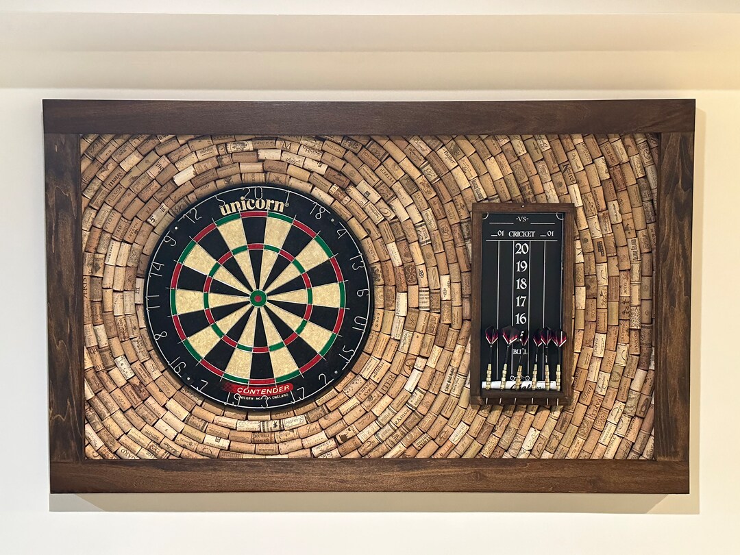 Wine Cork Dart Board Etsy