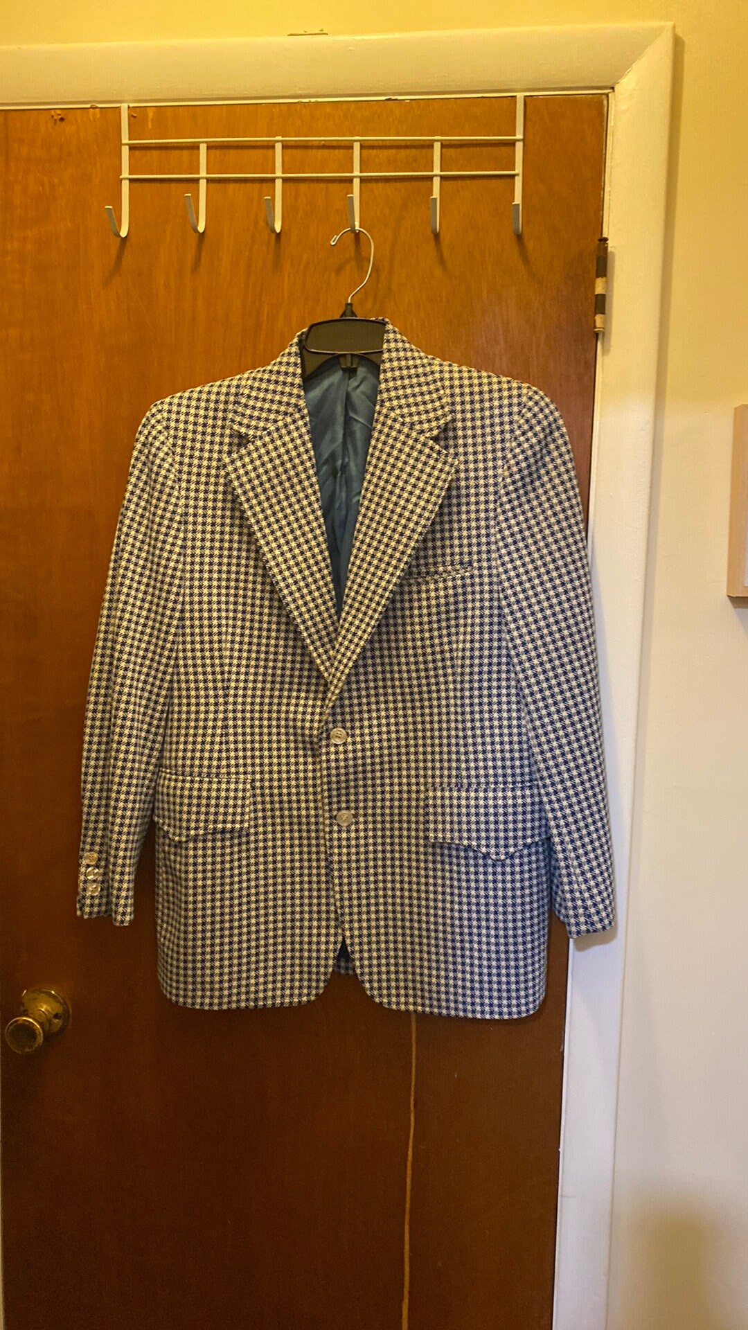Vintage Mens Houndstooth Blazer Etsy