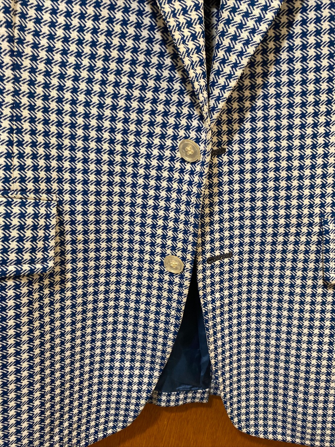 Vintage Mens Houndstooth Blazer Etsy