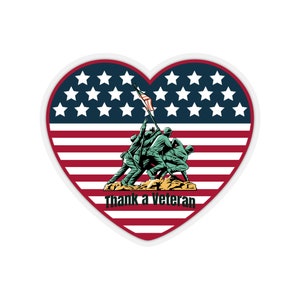 Remerciez un vétéran militaire Sticker patriotique Commémoration des vétérans et du Memorial Day