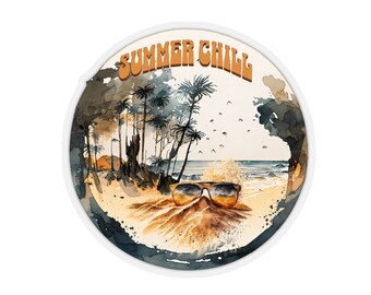 Lunettes de soleil d'été cool Chill Beach Sticker