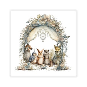 Mariage et réunion d'amis dans la forêt Sticker