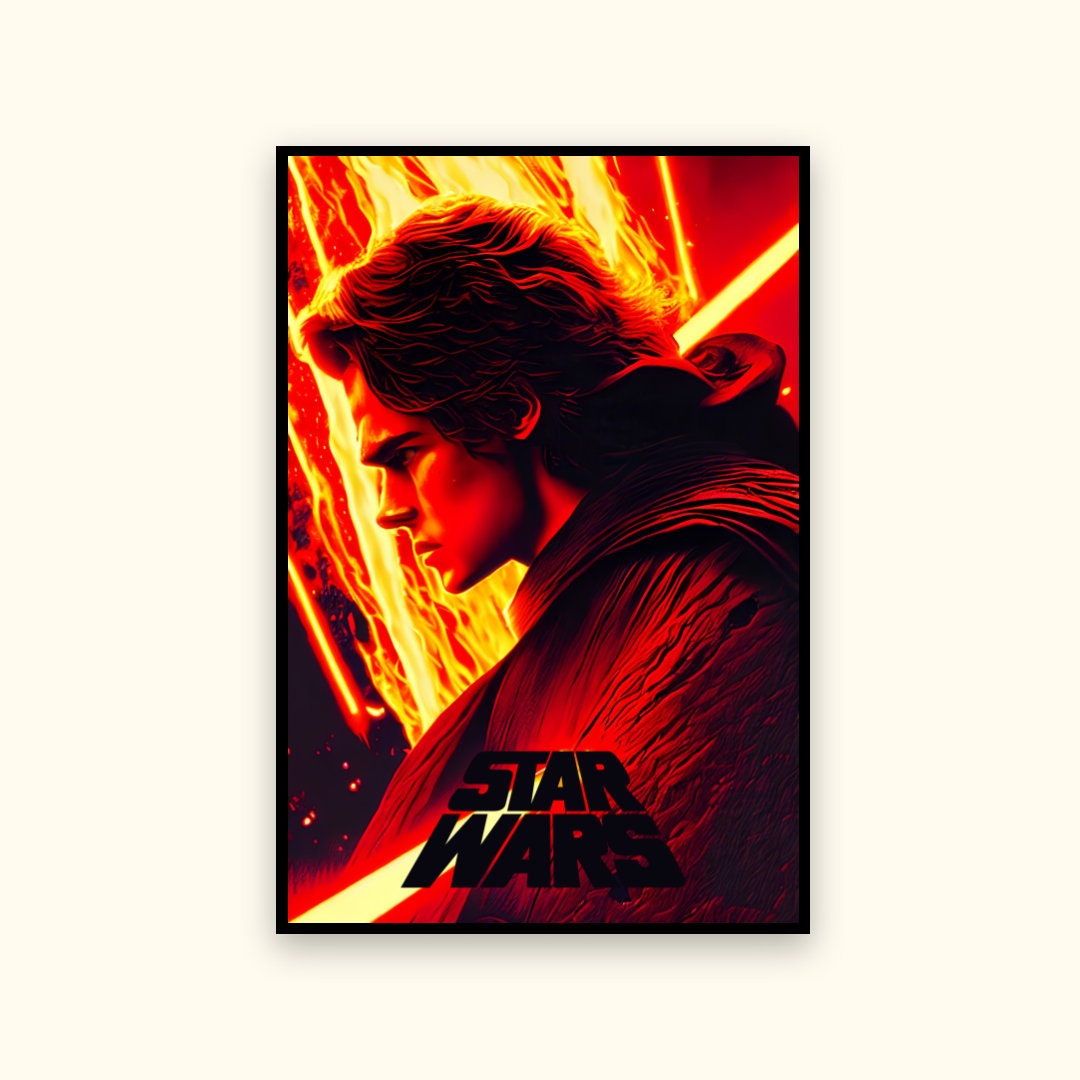Star Wars Retro Poster Colorful Star Wars Abstract Art Etsy