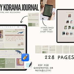 Cozy Digital KDrama Journal | KDrama Review | K Drama Journal for iPad