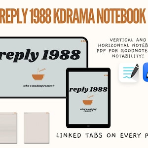 Antwort 1988 Kdrama Notizbuch