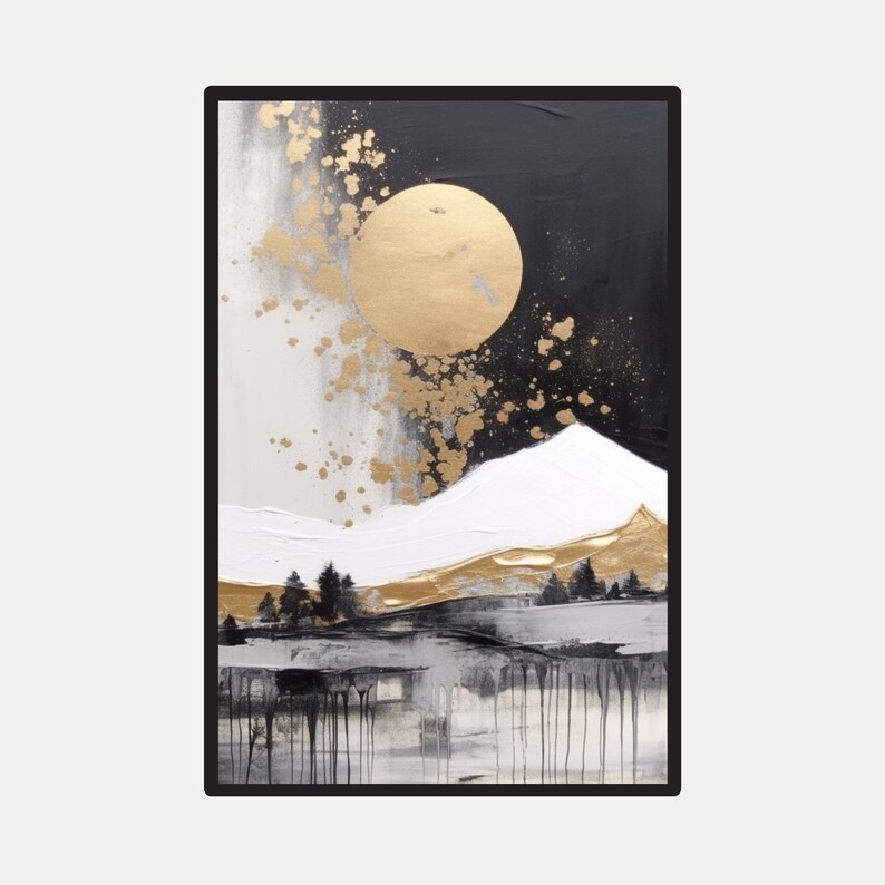 Black and Beige Abstract Modern Design, Neutral Wall Decor, Abstract Art Prints, Downloadable