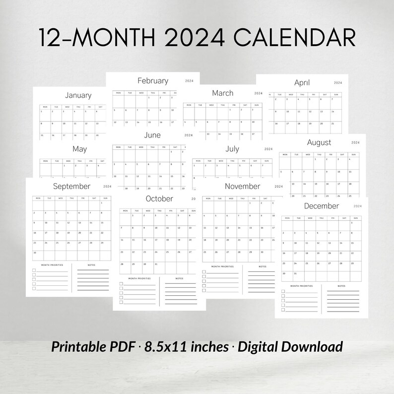 Conquer 2025 Your Final Information To The 12Month Calendar Template