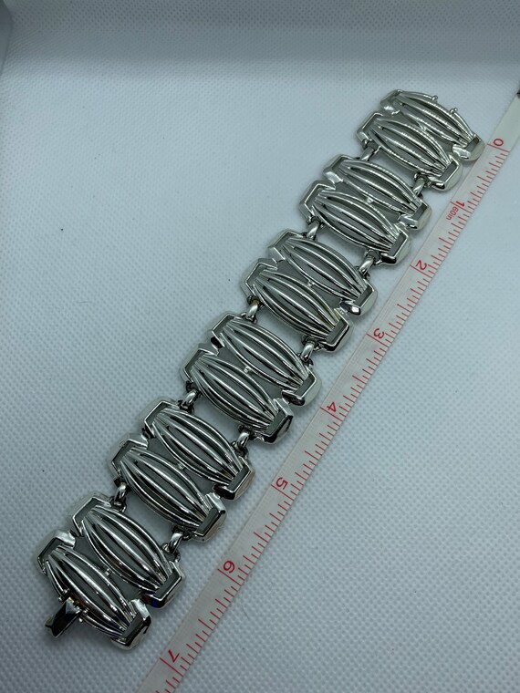 Silver Vintage Choker and Bracelet Set - image 2