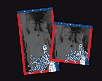 4th of July Overlay - Pre-made - 360 Photo Booth