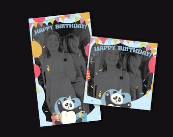 Kids Birthday 1 Overlay - Pre-made - 360 Photo Booth
