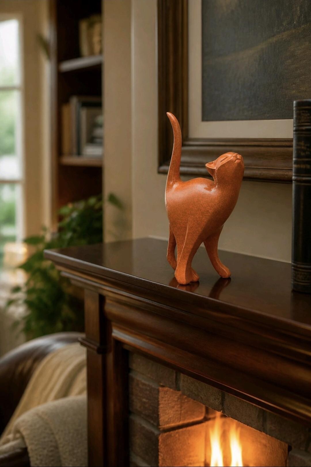 Cat Pop Art, Statue, Modern Home Decor, Graffiti Figurine, Unique