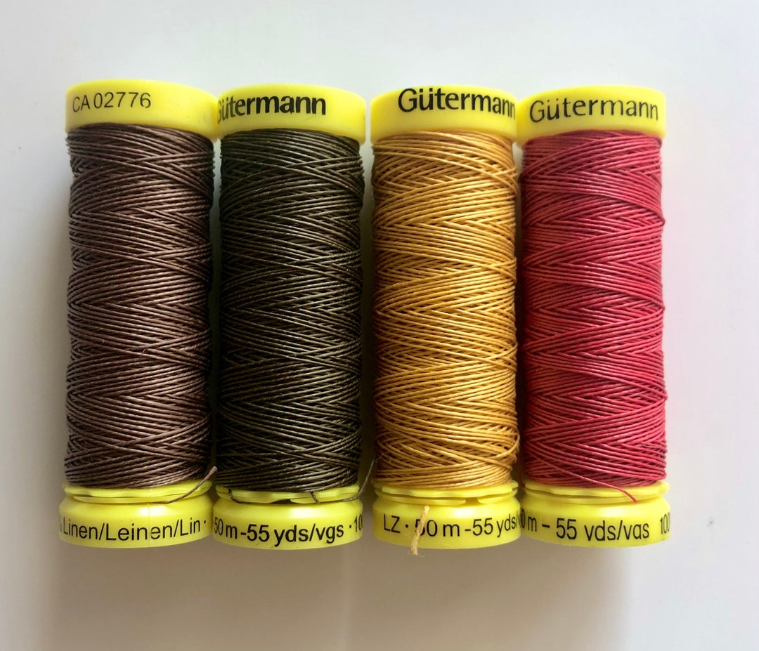 Gutterman Linen Sewing Thread 50mts per Reel - Etsy