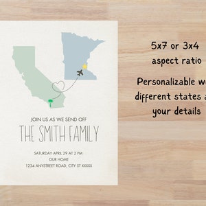 Farewell Electronic Invitation, Moving Party Invitation, Personalizable, Digital Download