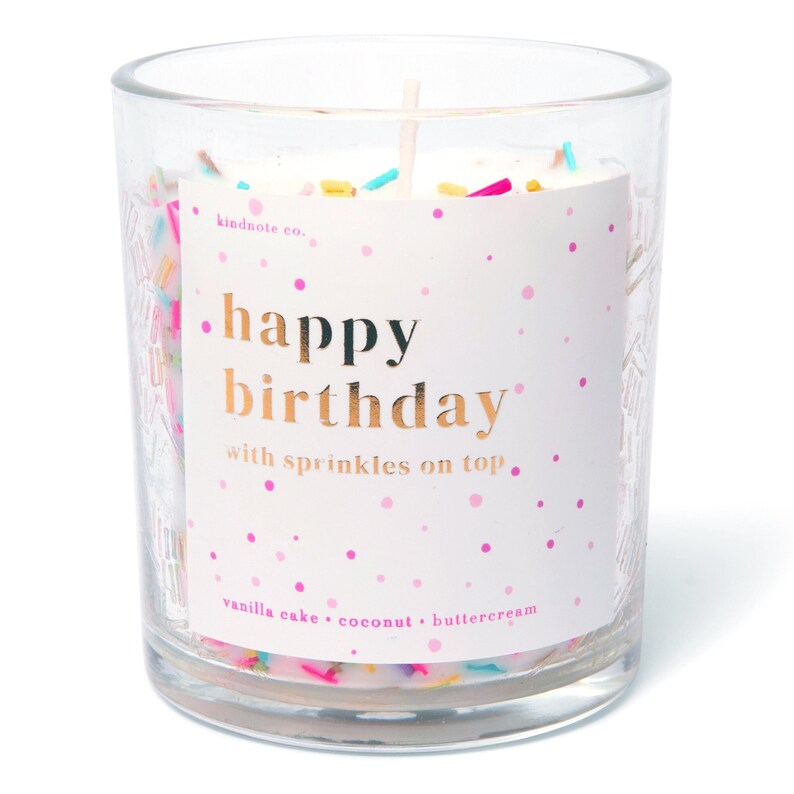 Birthday Wishes Sprinkle Candle