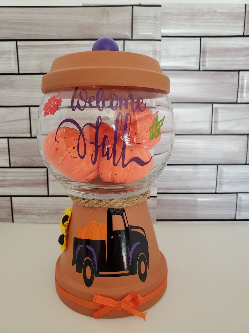 Welcome Fall Candy Dish Orange Decor Farmhouse Truck Decor Candy welcome-fall-candy-dish-orange-decor-farmhouse-truck-decor-candy