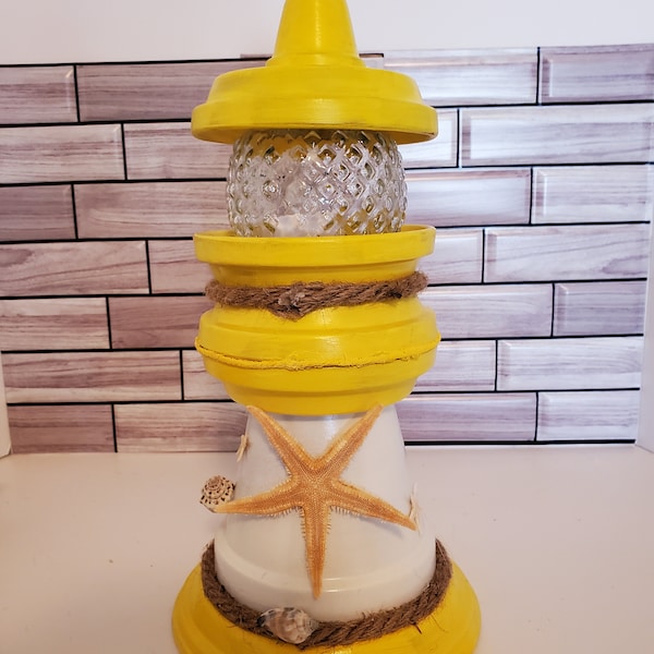 Tabletop Lighthouse Decor Etsy