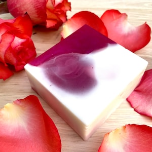 Rose Garden Soap, Handmade Bar Soap, Pink Soap, Artisan Soap, Floral Soap, Botanical Soap