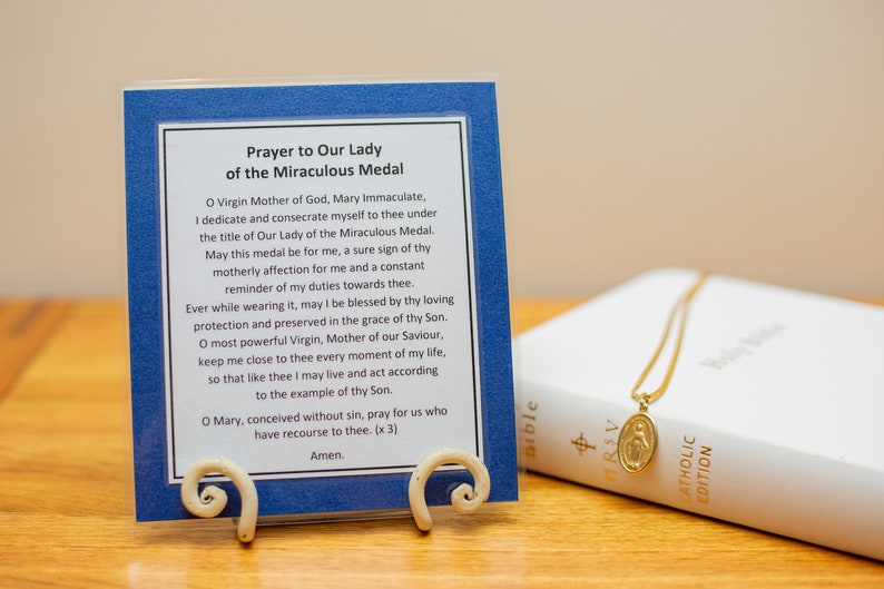 Miraculous Medal Laminated Prayer - Il 794xN.5326050619 6ma3 