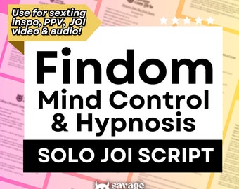 Findom Script Mind Control JOI Script for Solo Creators | Femdom Script | OnlyFans Script Fansly PPV OnlyFans JOI Dominatrix