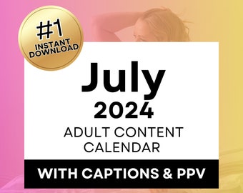 Onlyfans Content Calendar With Captions & PPV Ideas for Onlyfans Solo