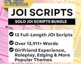 JOI Scripts for OnlyFans PPV Fansly JOI Scripts for Solo Creators | OnlyFans Ideas Jerk Off Instruction OnlyFans Roleplay nsfw Script