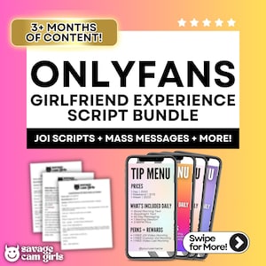 OnlyFans Girlfriend Experience JOI Scripts and OnlyFans Content Ideas OnlyFans Script for OnlyFans Planner