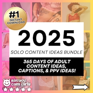 OnlyFans Content Calendar 2025 for Solo Creators | OnlyFans Planner with Captions, PPV ideas & Messages | Fansly + Niteflirt Toolkit