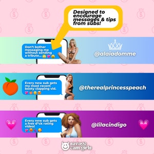 Onlyfans Banner Header for Onlyfans Bio Customizable Template to Get