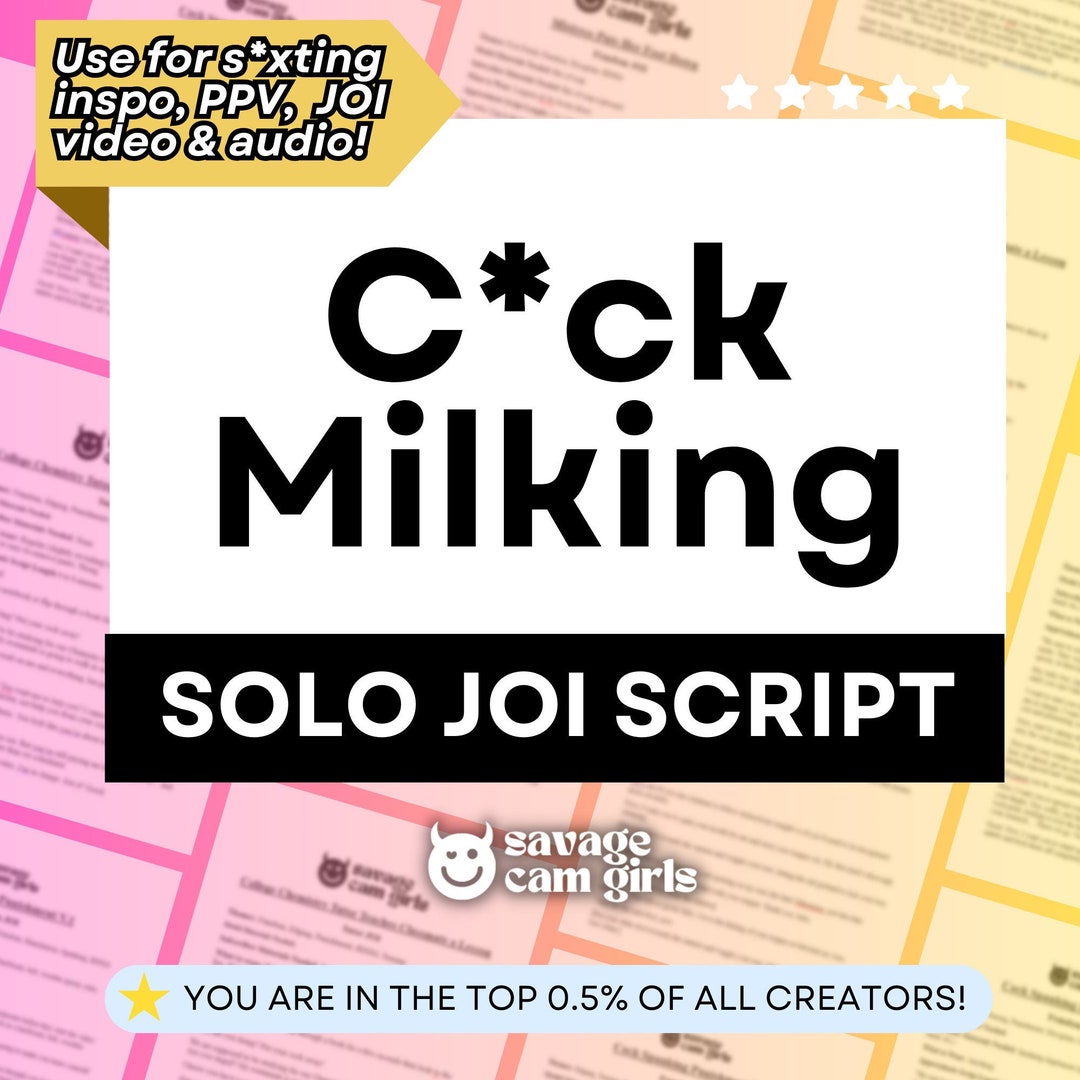 JOI Script for Onlyfans PPV Fansly Solo Onlyfans Script Fansly Script ...