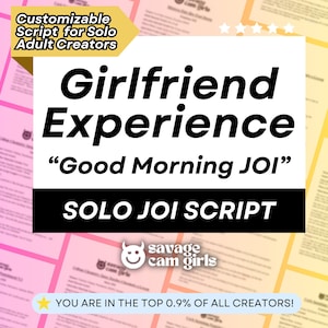 OnlyFans Girlfriend Experience JOI-script voor solo-makers | Script Girlfriend Experience | OnlyFans-script Fansly OnlyFans GFE JOI