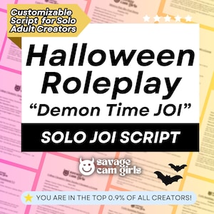 Findom-skript Rollspel JOI-skript för soloskapare | Femdom-skript | OnlyFans Halloween PPV OnlyFans-skript JOI Dominatrix