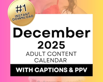 OnlyFans Content Calendar with Captions & PPV Ideas for OnlyFans Solo Creators | December 2025 OnlyFans Script