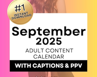 OnlyFans Content Calendar with Captions & PPV Ideas for OnlyFans Solo Creators | September 2025 OnlyFans Script Fansly Captions