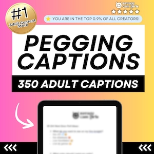 Pegging Captions for Femdoms | OnlyFans Pegging OnlyFans Messages OnlyFans PPV Dominatrix Femdom OnlyFans Sissy Humiliation Options
