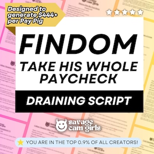Findom Drain Script for Solo Creators | Femdom Script | OnlyFans Script Fansly PPV OnlyFans  Dominatrix Femdom Tasks | Findom Script
