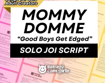 Script JOI di Mommy Domme per OnlyFans PPV/Script di Femdom Dominatrix/Script di OnlyFans con Edging, Praise Kink e MILF Roleplay per Fansly