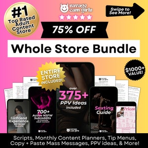 Adult Content Planners, PPV Messages, JOI Scripts, Tip Menus & Tip Games with Promo Templates for OnlyFans Fansly Fanvue Reddit Guide