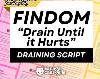 Findom Drain Script for Solo Domme | Financial Dominatrix Script | OnlyFans Script & Fansly PPV OnlyFans Femdom Script | Findom Script