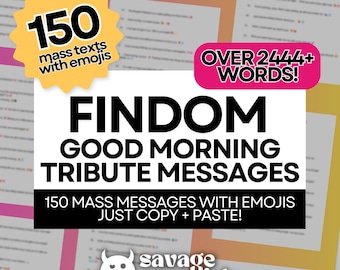 150 Findom Morning Tribute Messages with Emojis | Financial Domination Mass Message Scripts for OnlyFans, Fansly, & Femdom Content Creators