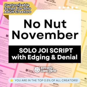 OnlyFans JOI スクリプト エッジングと拒否 | OnlyFans No Nut 11月のアイディア