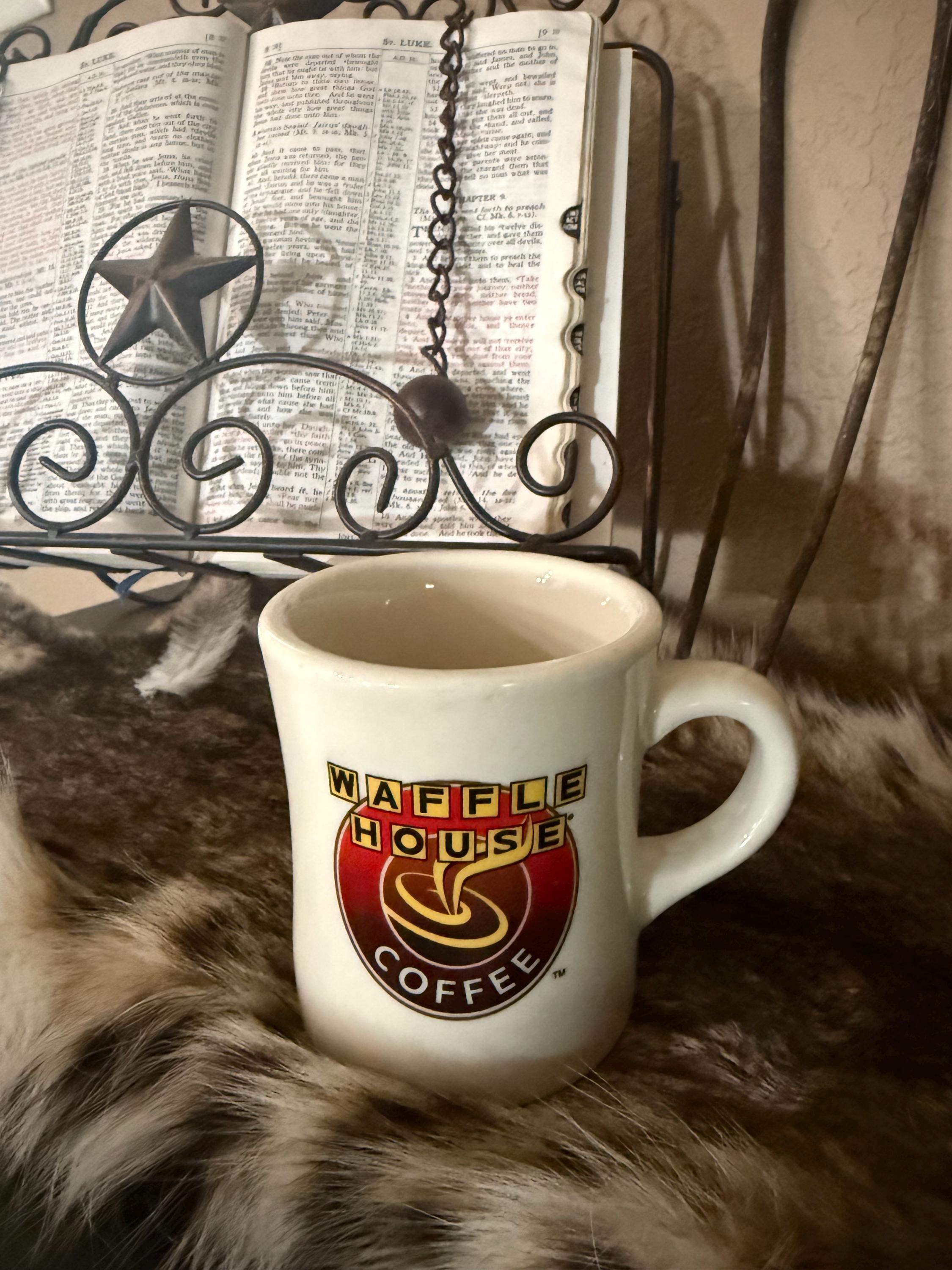 Waffle House Coffee Mug - 8 Oz Heavy Ceramic, Diner Style, White
