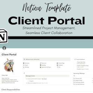 Client Portal - A Notion Template for Businesses