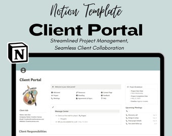 Kunden-Portal - Notion Template für Unternehmen