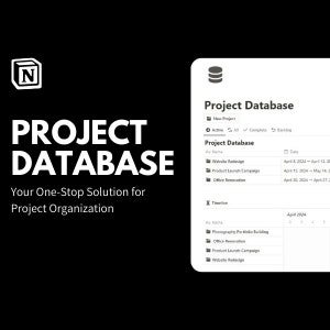 Pode incluir: Uma captura de tela de uma interface de software de gerenciamento de projetos. O software se chama "Project Database" e possui uma lista de projetos com seus nomes, datas e cronogramas. Os projetos incluem "Redesign do site", "Campanha de lançamento do produto" e "Renovação do escritório".