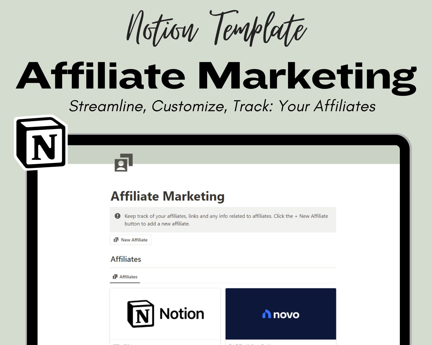 Affiliate Marketing Template - Etsy