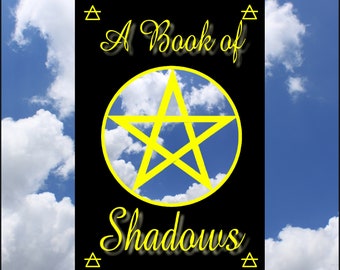 A Book of Shadows - Black with Yellow Pentagram