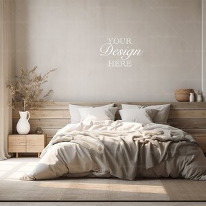 Bedroom Mockup, Master bedroom Wall Mockup, Blank Wall, Empty Wall Mockup, Minimalist Mockup, Empty Wall, Wall Mockup, Interior Mockup