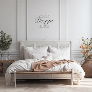 Bedroom Mockup, Master bedroom Wall Mockup, Blank Wall, Empty Wall Mockup, Minimalist Mockup, Empty Wall, Wall Mockup, Interior Mockup
